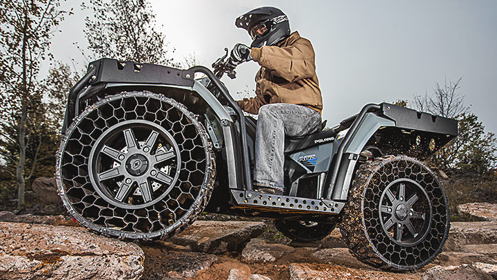 Polaris Sportsman WV850 ATV with Airless Tires