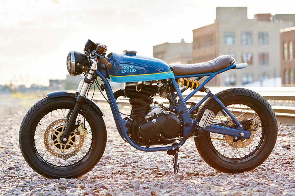 Custom Royal Enfield Continental GT - The Grand Trunk Express