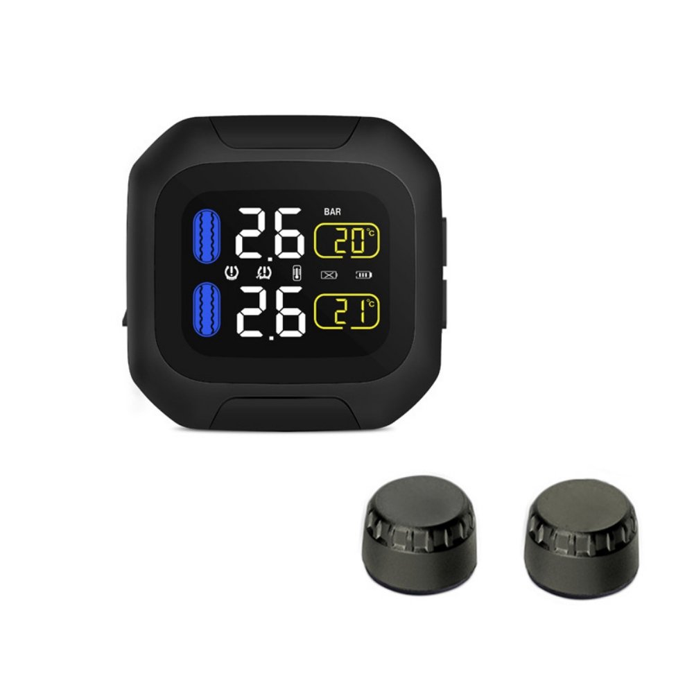 Motorcycle TPMS with built-in Temperature sensor