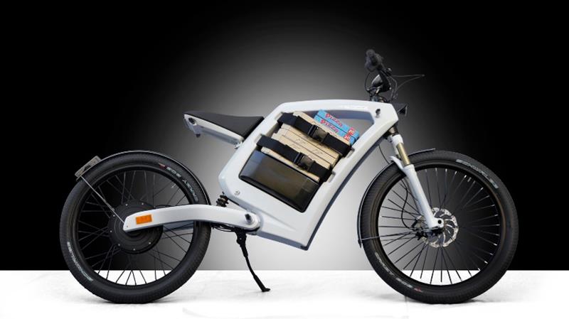 Feddz Electric Motorcycle with Removable Battery and Storage Space