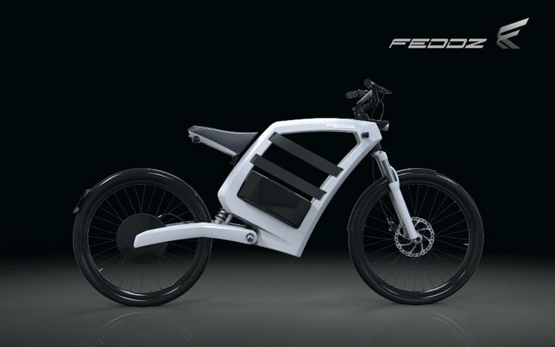 Feddz Electric Motorcycle with Removable Battery and Storage Space