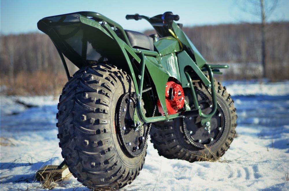 Taurus 2x2 Adventure Motorcycle from Russia