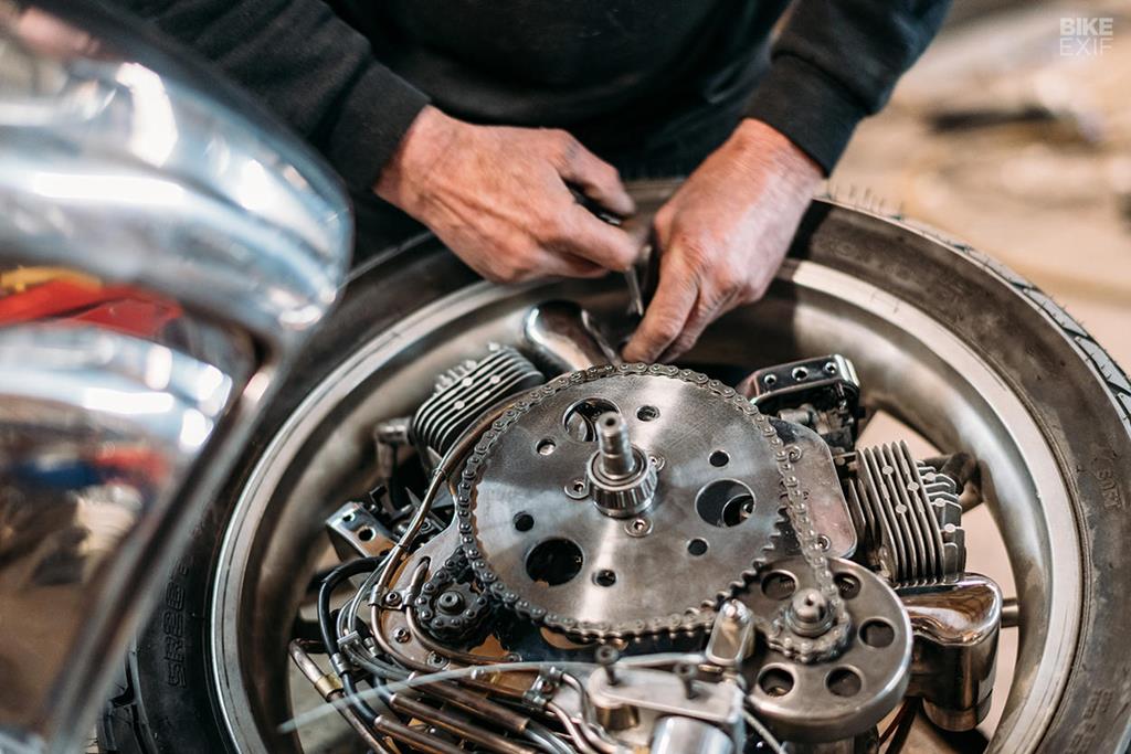 Custom Front Wheel Drive Motorcycle by Craig Rodsmith