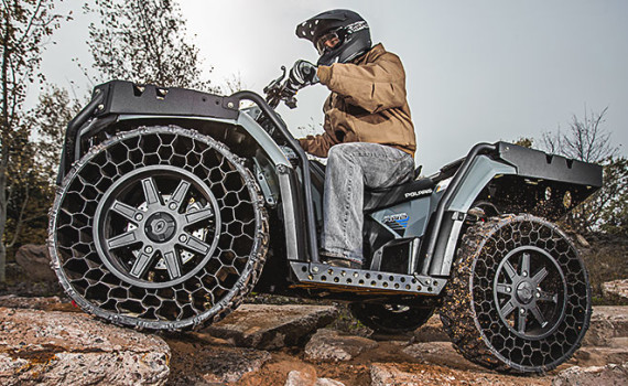 Polaris Sportsman WV850 ATV with Airless Tires