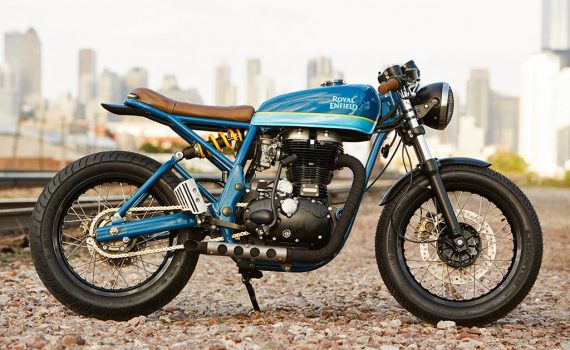 Custom Royal Enfield Continental GT - The Grand Trunk Express