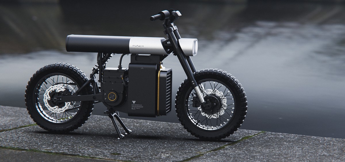 Punch Electric Urban Motorcycle by Artem Smirnov