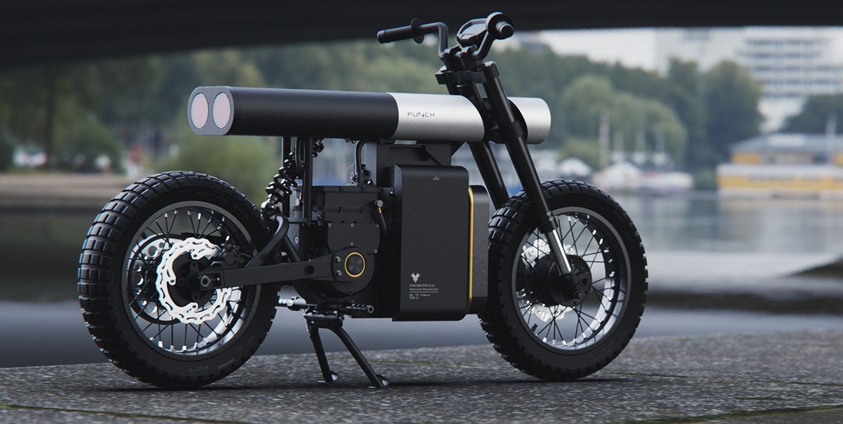 Punch Electric Urban Motorcycle by Artem Smirnov