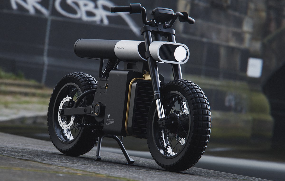 Punch Electric Urban Motorcycle by Artem Smirnov