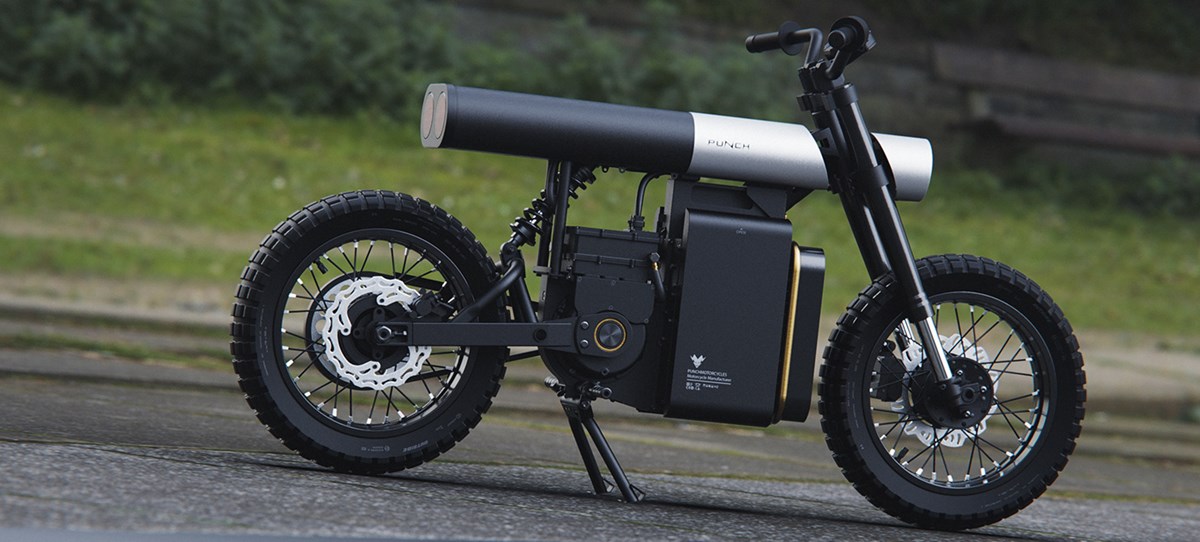 Punch Electric Urban Motorcycle by Artem Smirnov