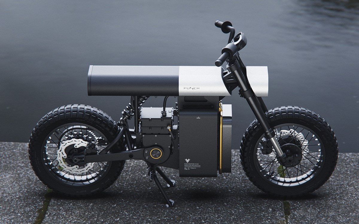 Punch Electric Urban Motorcycle by Artem Smirnov